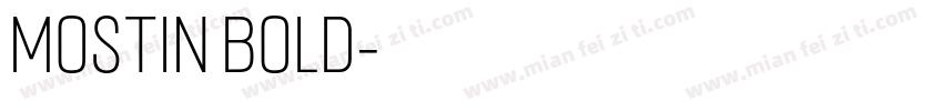 mostin bold字体转换